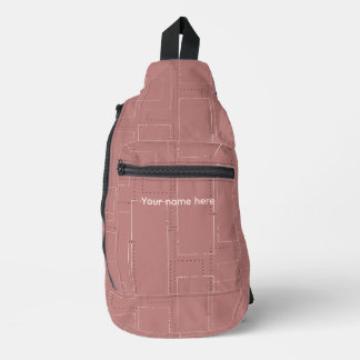 Mochila Coral Blueprint de Hombro