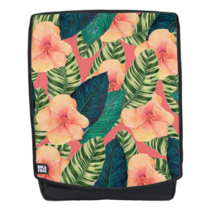 Mochila Coral exótico del hibisco