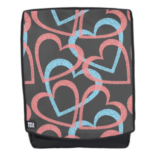 Mochila Corazón Rosa Y Azul