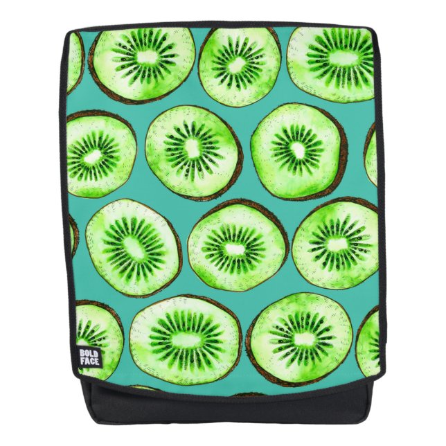 Mochila Cortes de Kiwi en turquesa (Anverso)