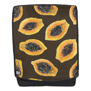 Mochila Cortes de papaya en marrón oscuro