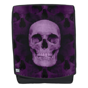 Mochila Cráneo púrpura del absract