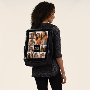 Mochila Crea un collage de fotos personalizado con 8 fotos