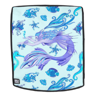 Mochila Creatividad de hadas púrpura de Sirena