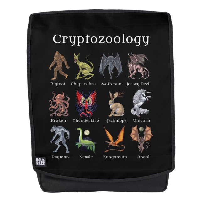 Mochila Criaturas criptozoológicas (Anverso)