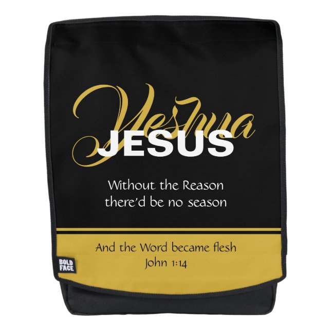 Mochila Cristiano YESHUA JESÚS (Anverso)