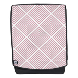 Mochila Cuadrados geométricos rosados