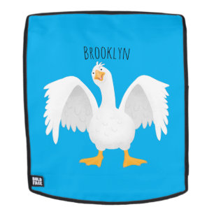 Mochila Curioso ilustracion de personalizado ganso domésti
