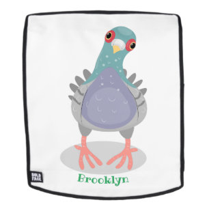 Mochila Curioso ilustracion personalizado de palomas