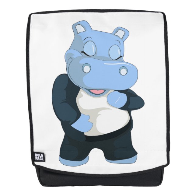 MOCHILA CUTE AZUL HIPPO (Anverso)