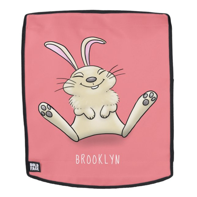 Mochila Cute bunny rabbit cartoon illustration (Cara extraíble)