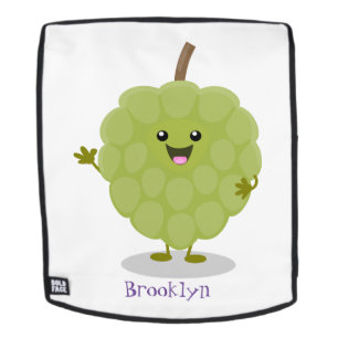 Mochila Cute crema crema de manzana cherimoya personalizad