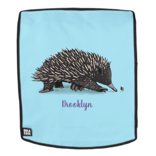 Mochila Cute echidna con ilustracion de personalizado de a