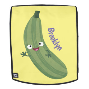 Mochila Cute zucchini feliz personalizado ilustracion
