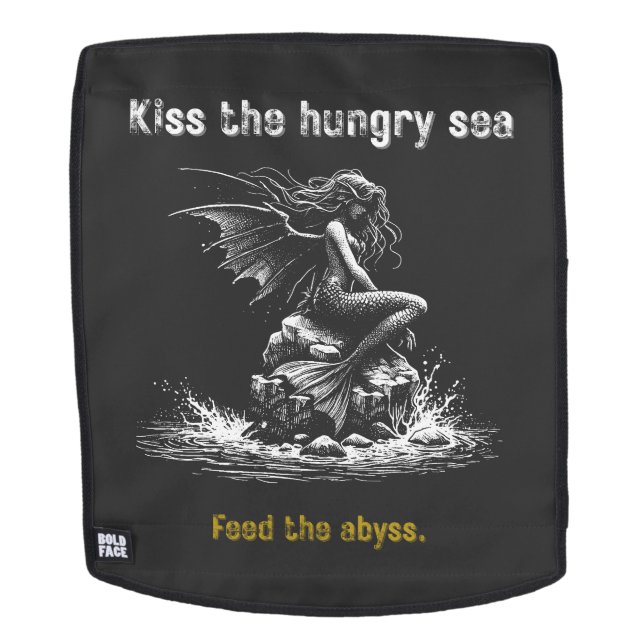 Mochila Dark Mermaid Siren  (Cara extraíble)