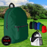 Mochila de árbol de pino verde oscuro, bolsa / Per<br><div class="desc">Mochila: Crea tu propia bolsa personalizado / mochila con texto. Ajustes fáciles (botón Editar diseño) añadiendo más texto, colores de fondo o más imágenes.</div>