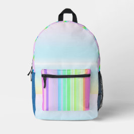 Mochila de arcoiris pastel multicolor