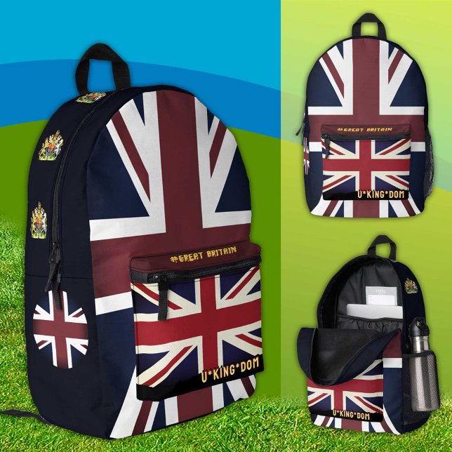 Mochila de bandera británica vintage, Union Jack / (Subido por el creador)