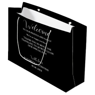 Mochila de bienvenida boda moderna bolsas de invit