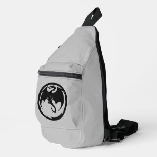 mochila de bolas de eslinga gris Black Dragon