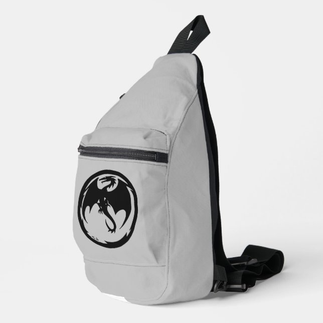 mochila de bolas de eslinga gris Black Dragon (Esquina derecha)