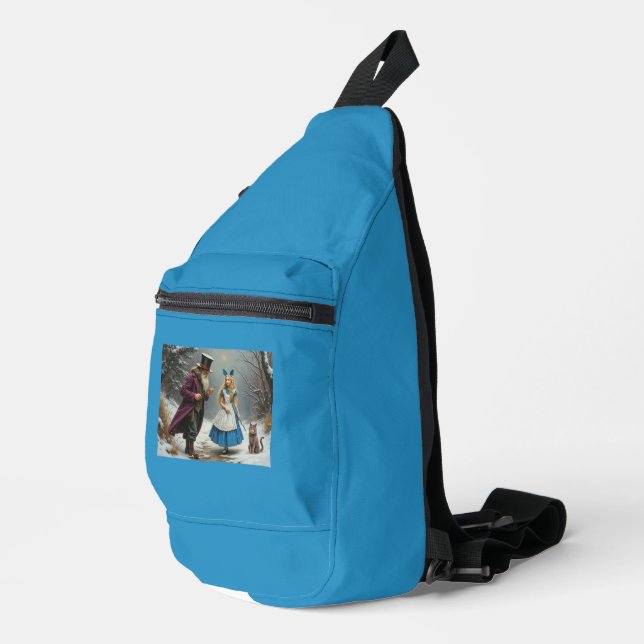 Mochila de bolso azul de Winter Alice (Esquina derecha)