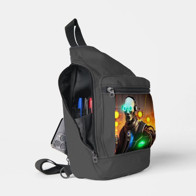 Mochila de bolso para hongos Robot 2 (Abierto)