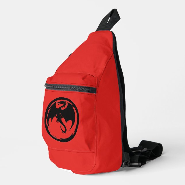 mochila de bolsos para bolas de sling rojas del Dr (Esquina derecha)