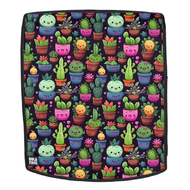 Mochila de Cactus Kawaii #3 Cara (Cara extraíble)