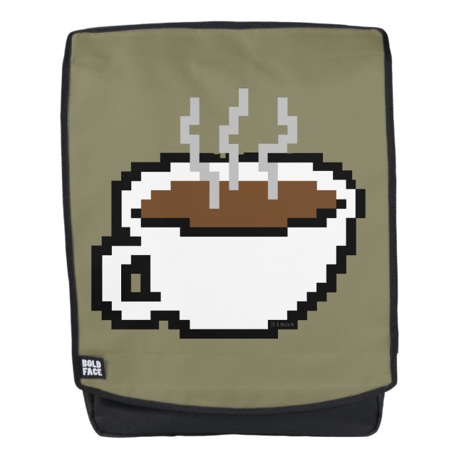 Mochila de café de 8 bits (Anverso)