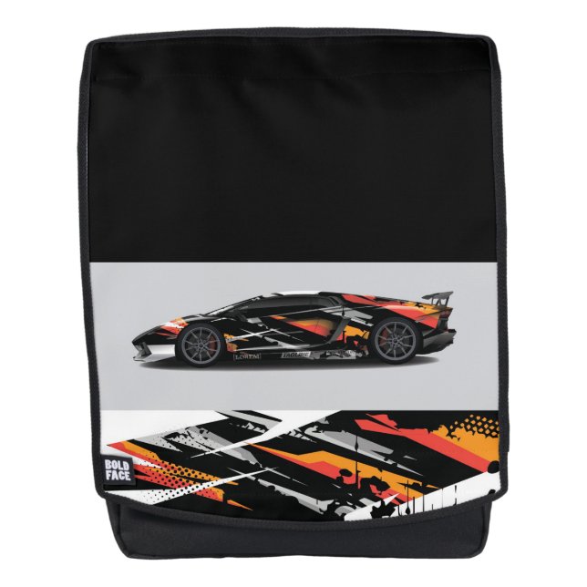 Mochila de cara audaz (Anverso)