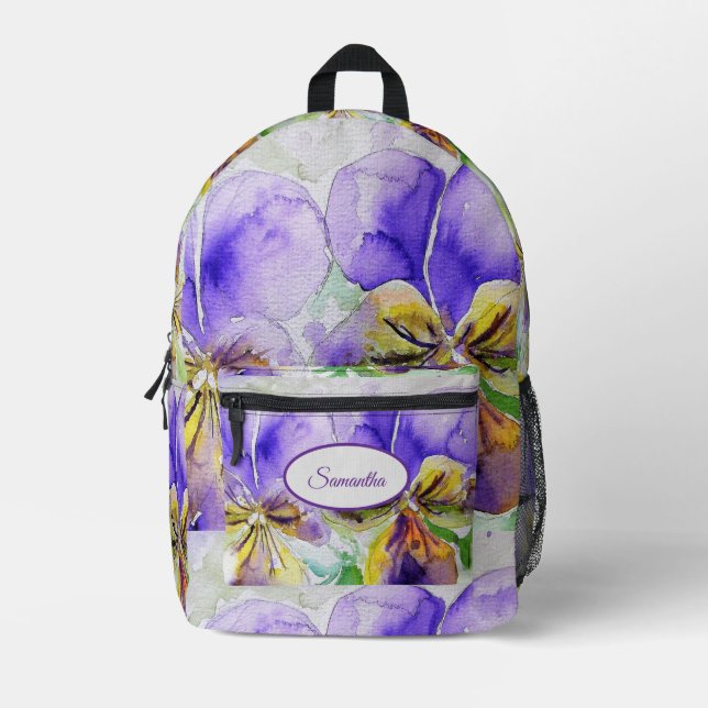 Mochila de Chicas de color púrpura de Viola Violas (Anverso)