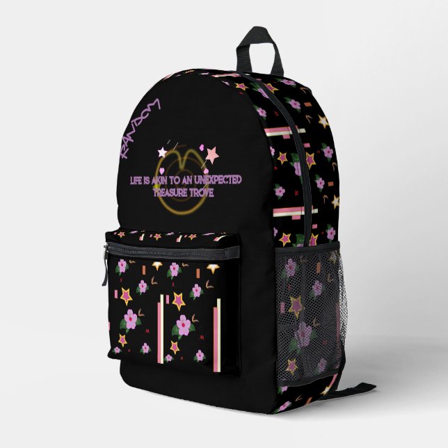 Mochila de corte de impresión aleatoria (Esquina derecha trasera )