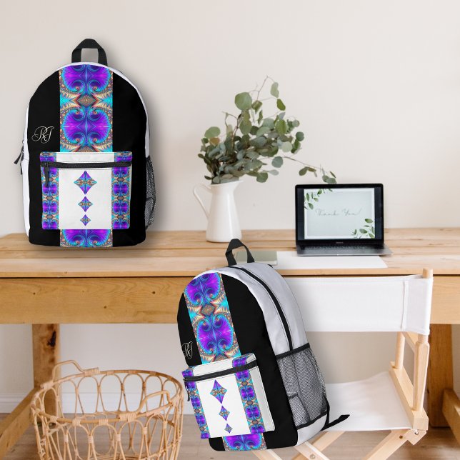 Mochila de corte de impresión simétrica fractal (Subido por el creador)