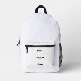 Mochila de corte y costura impresa