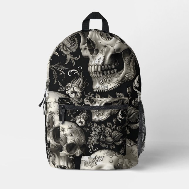 Mochila de cráneo gótica (Anverso)