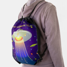 Mochila de dibujo de espacio de OVNI