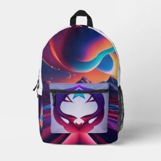 Mochila de diseño cósmico vibrante - Estilo modern