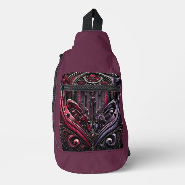 Mochila de diseño gótico Sling (Anverso)