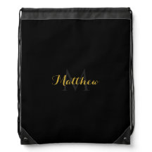 Mochila de Drawstring monogramada con personalizac