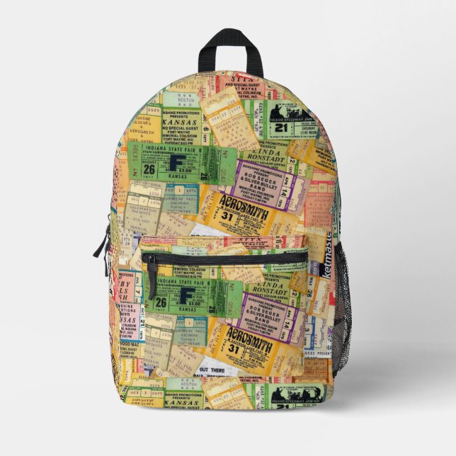 Mochila de entradas del concierto musical de los a (Anverso)