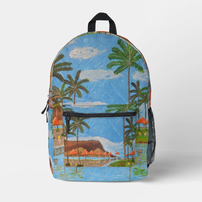 Mochila de escena tropical (Anverso)