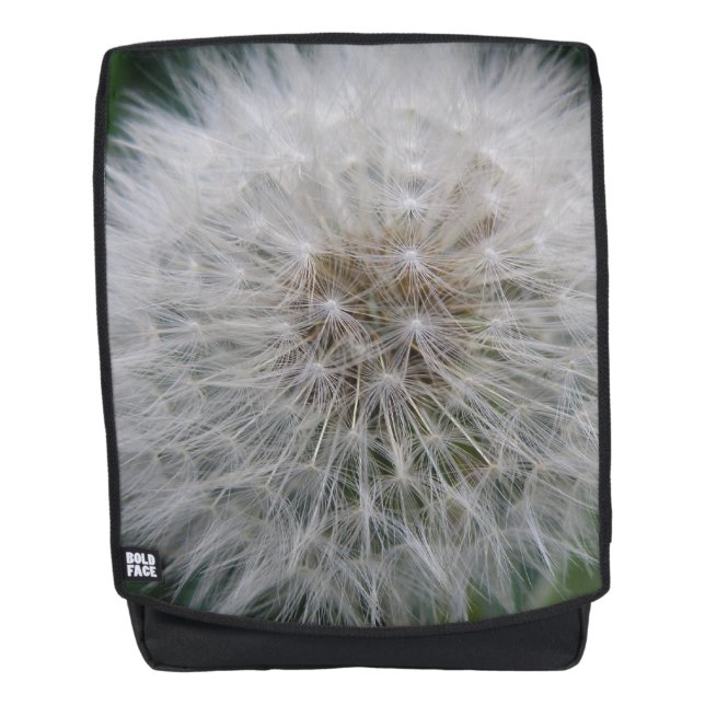 Mochila de flores de Dandelion con semilla (Anverso)