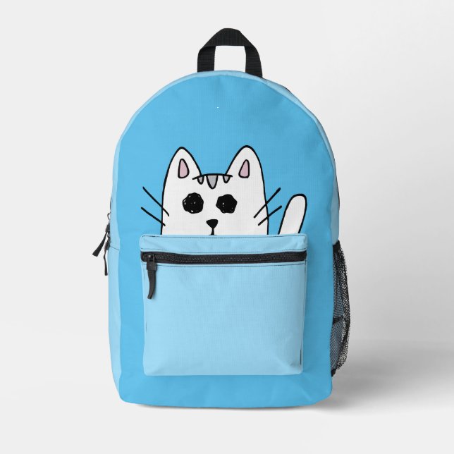 Mochila de gato lindo (Anverso)