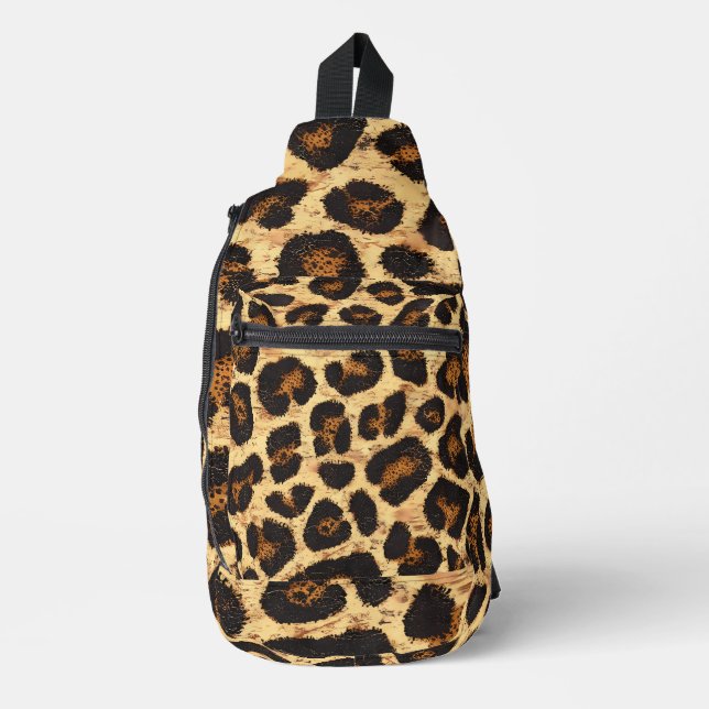 Mochila de impresión Leopardo en negrita (Anverso)