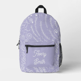 Mochila de impresión oceánica - Ondas y corales di
