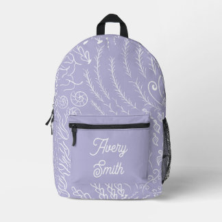 Mochila de impresión oceánica - Ondas y corales di