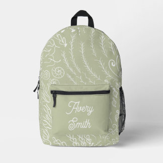 Mochila de impresión oceánica - Ondas y corales di