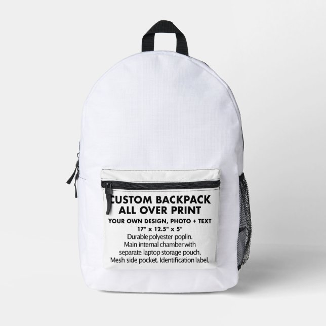 Mochila de impresión personalizada en todo el pers (Anverso)