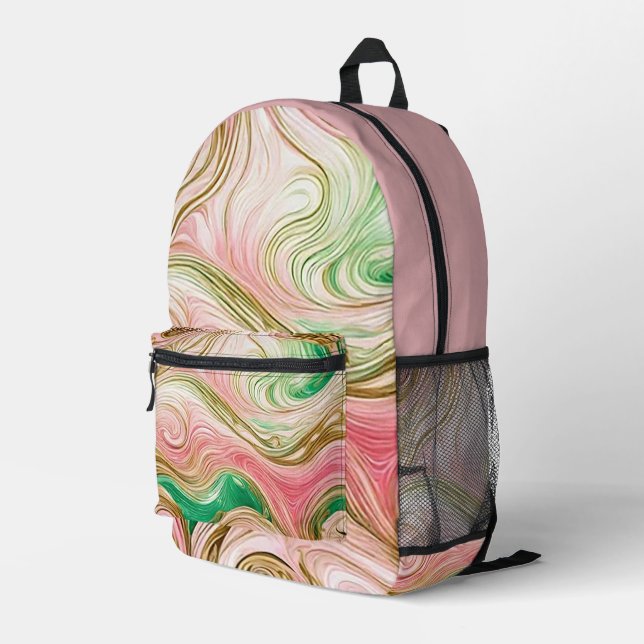 Mochila de impresión "Sherbet Swirl" (Esquina derecha trasera )